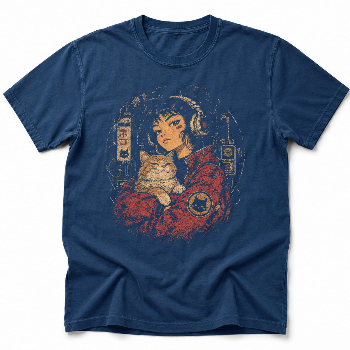 Future Retro T-Shirt Navy / S 37425884499403275092 T-Shirt