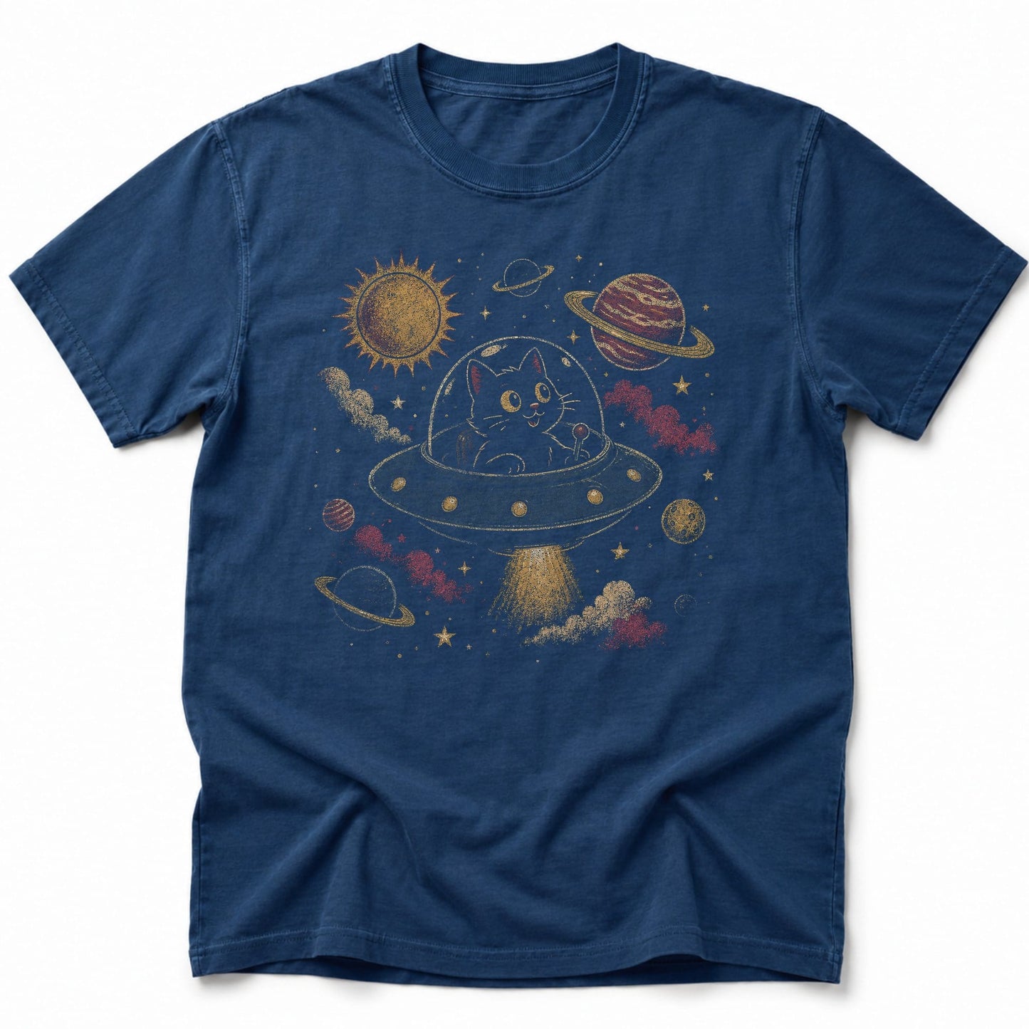 Galactic Catventure T-Shirt Navy / S 40654008888570830883 T-Shirt