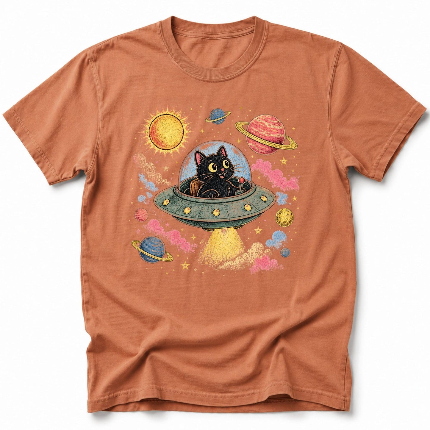 Galactic Catventure T-Shirt Yam / S 32524316088614974778 T-Shirt
