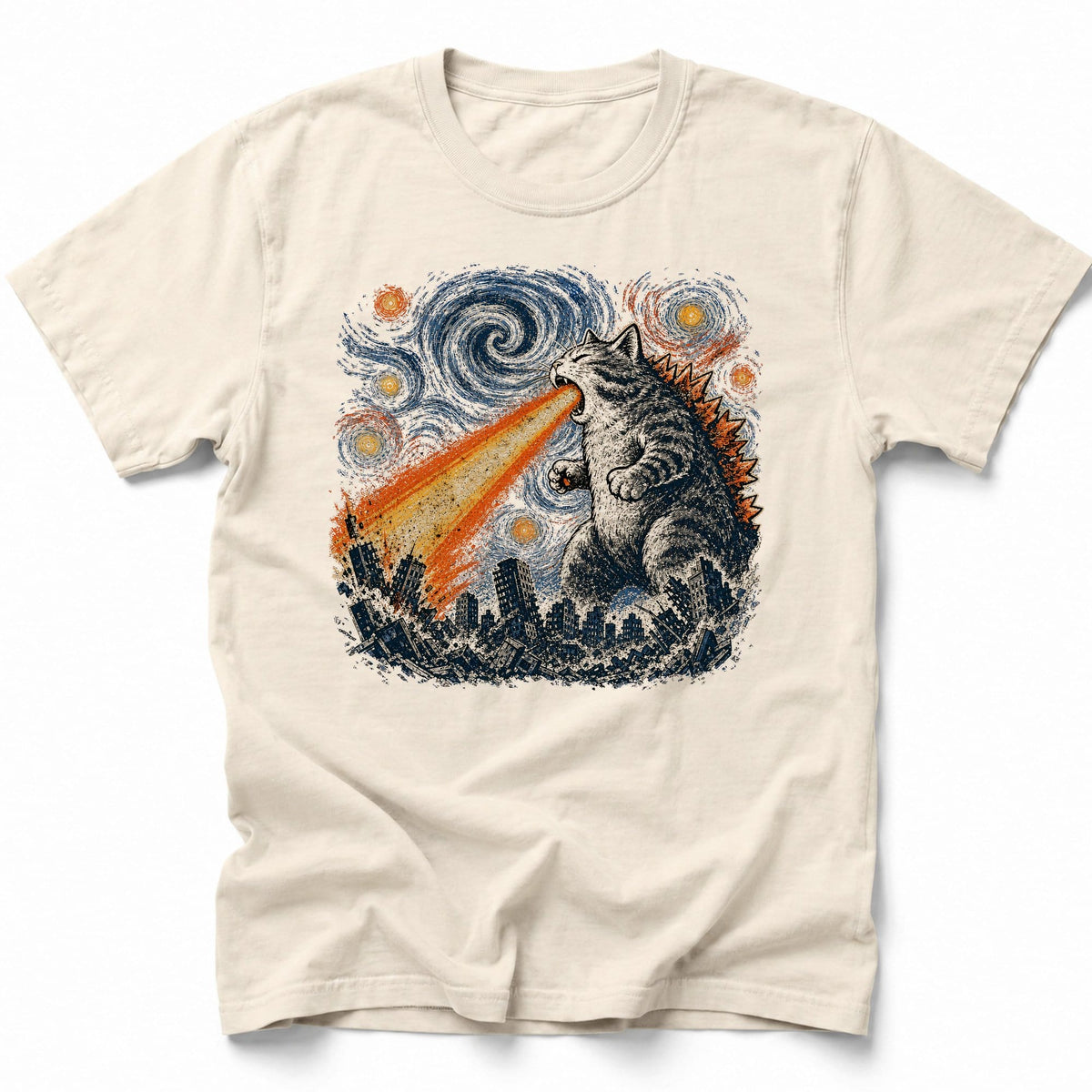 Galactic Roar T-Shirt Ivory / S 53851664320283664498 T-Shirt
