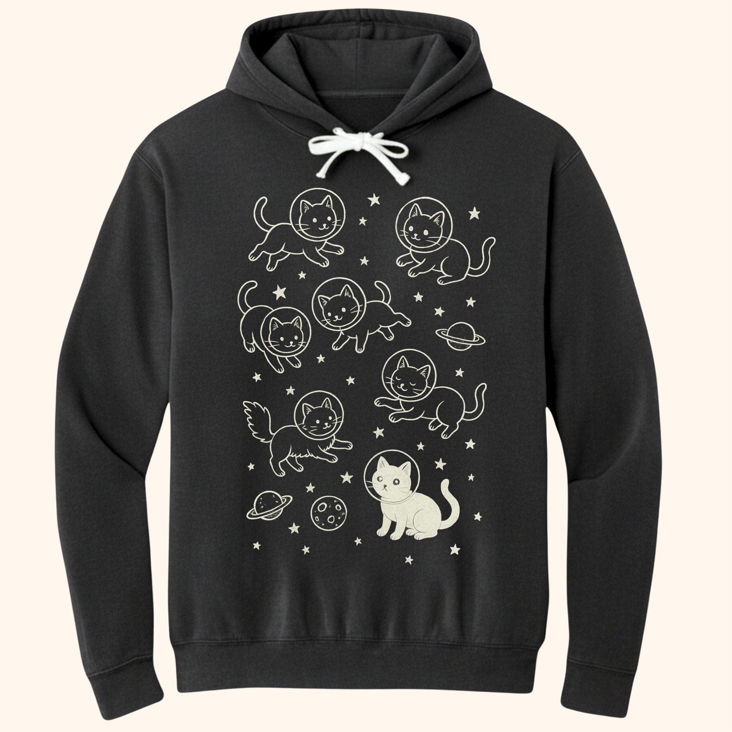 Galaxy Meow Hoodie Black / S 68532238281399739099 Hoodie