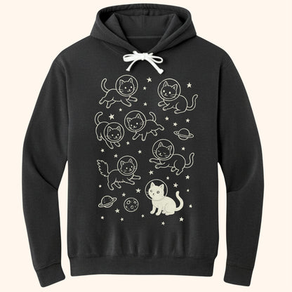Galaxy Meow Hoodie Black / S 68532238281399739099 Hoodie