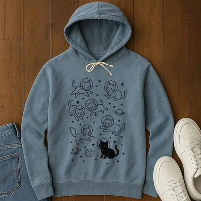 Galaxy Meow Hoodie Blue Jean / S 15990910151121159695 Hoodie