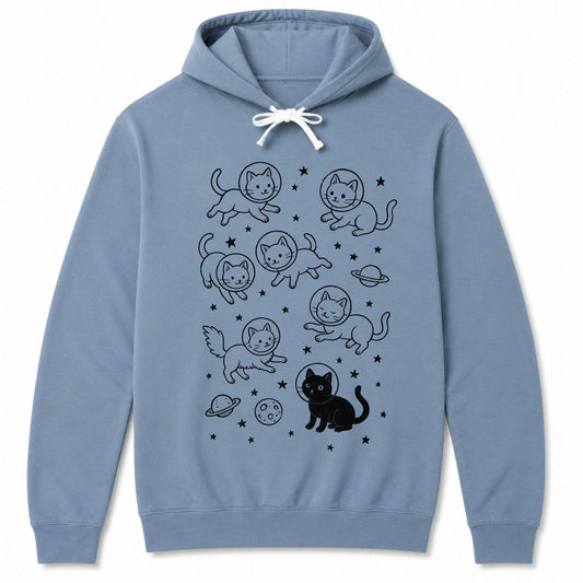 Galaxy Meow Hoodie Blue Jean / S 15990910151121159695 Hoodie