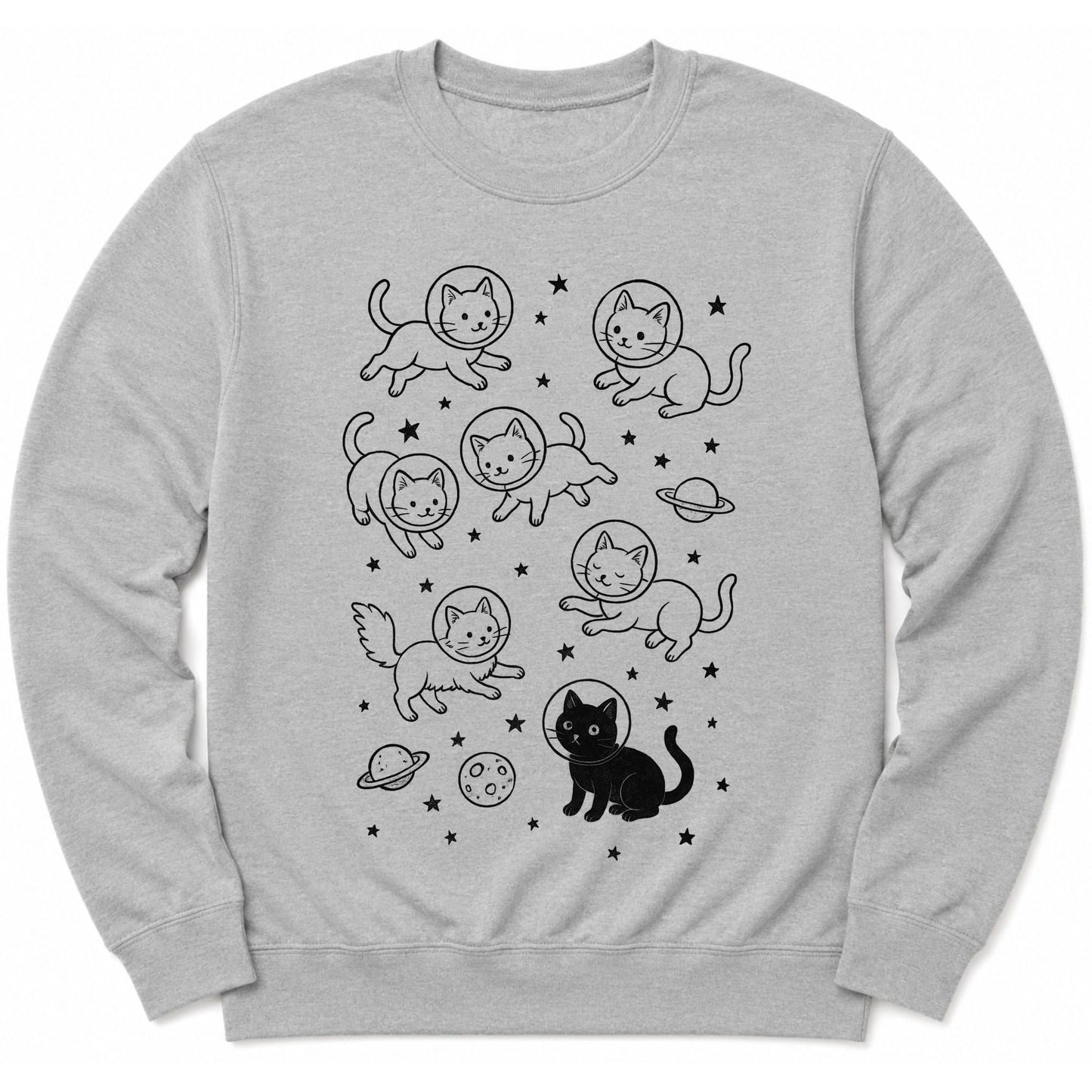 Galaxy Meow Sweatshirt Sport Grey / S 16774936111298418240 Sweatshirt