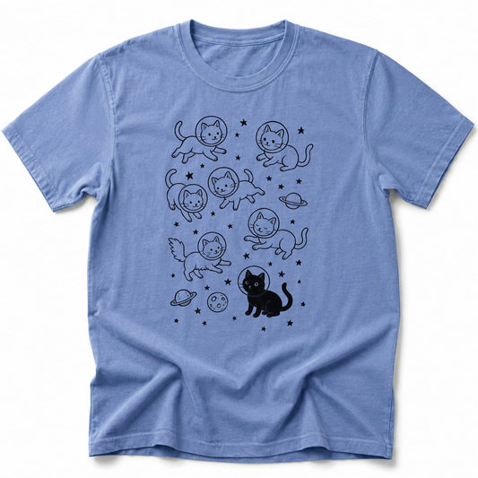 Galaxy Meow T-Shirt Blue Jean / S 29322352975548286811 T-Shirt