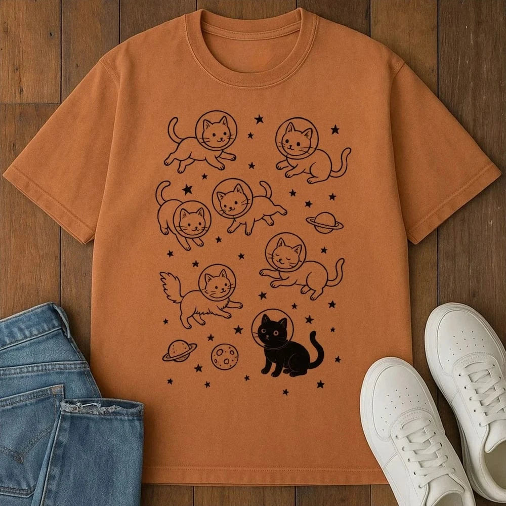 Galaxy Meow T-Shirt Yam / S 18006340018225580485 T-Shirt