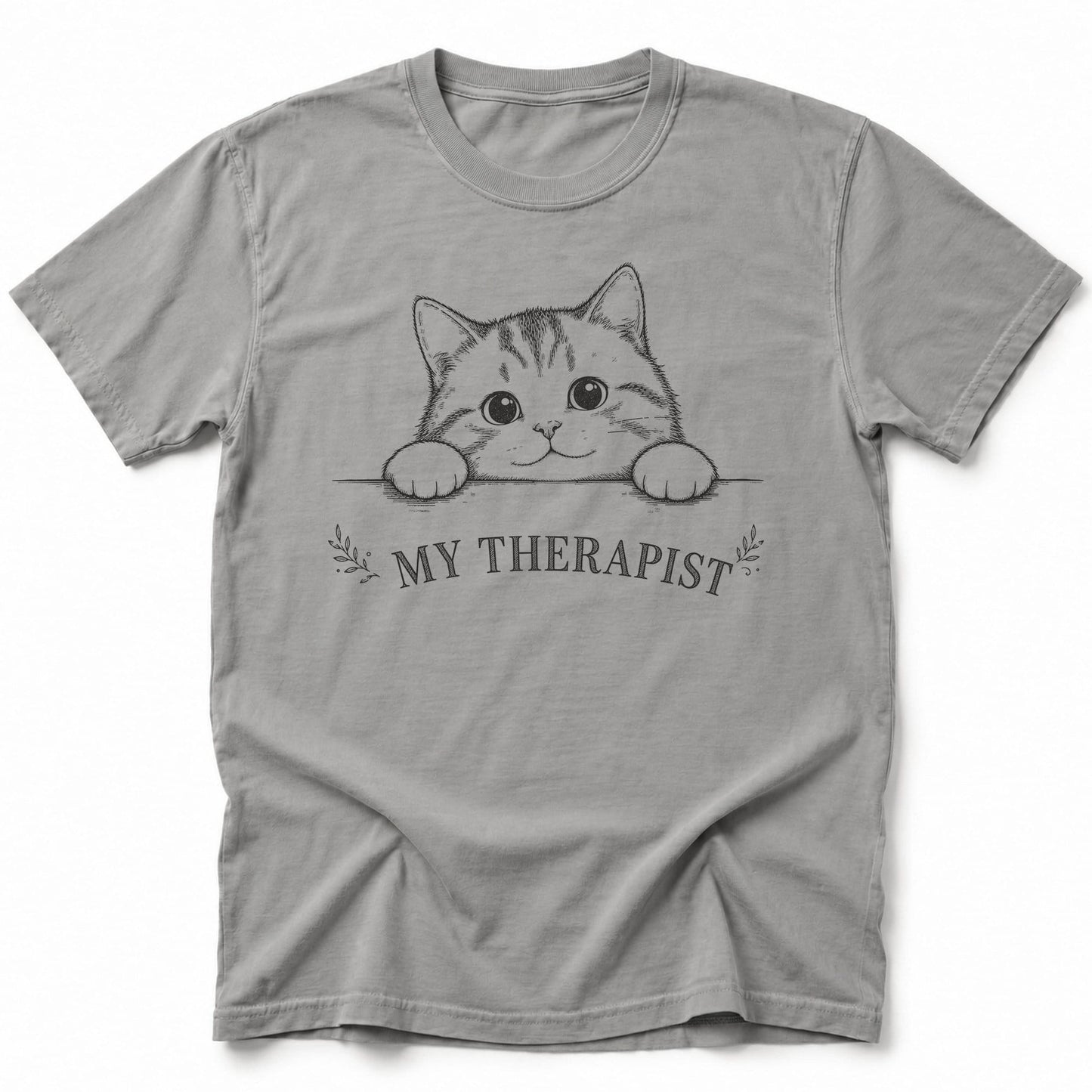 Gentle Peek T-Shirt Grey / S 32984630672206465581 T-Shirt