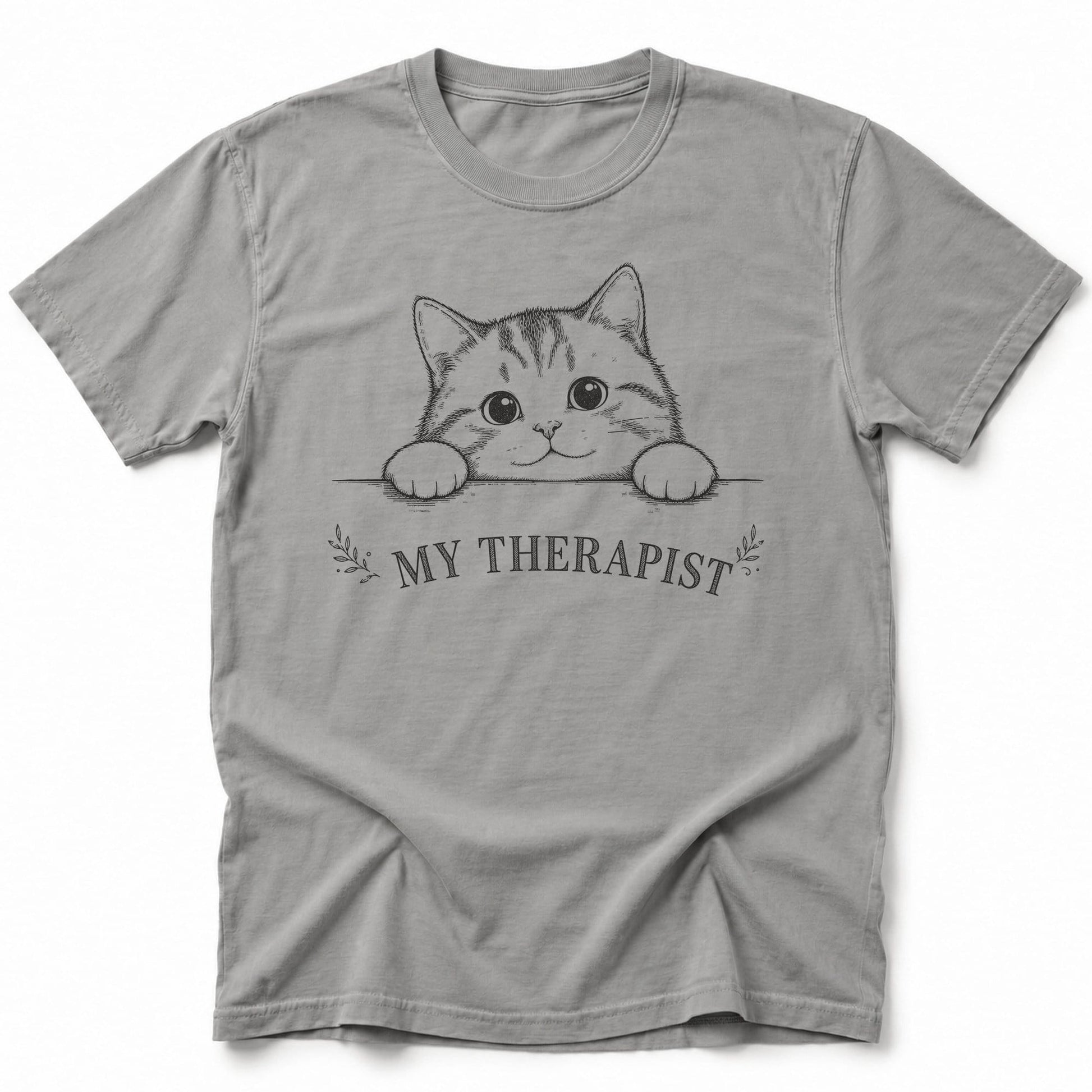 Gentle Peek T-Shirt Grey / S 32984630672206465581 T-Shirt