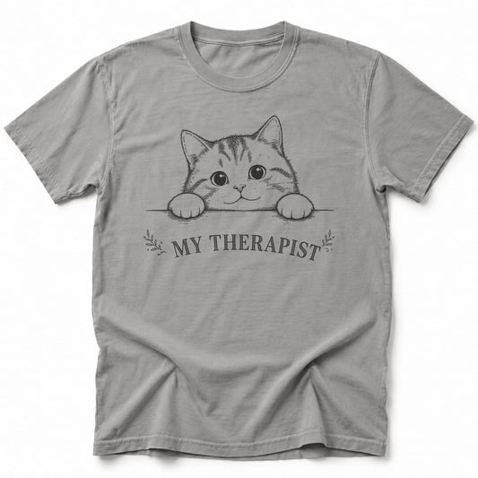 Gentle Peek T-Shirt Grey / S 32984630672206465581 T-Shirt