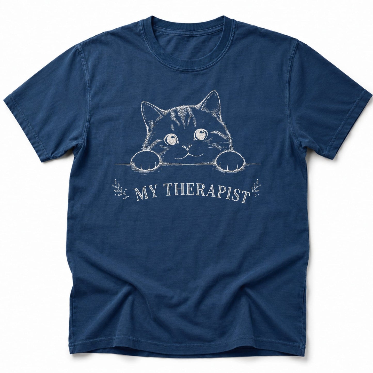 Gentle Peek T-Shirt Navy / S 12607818589915103862 T-Shirt