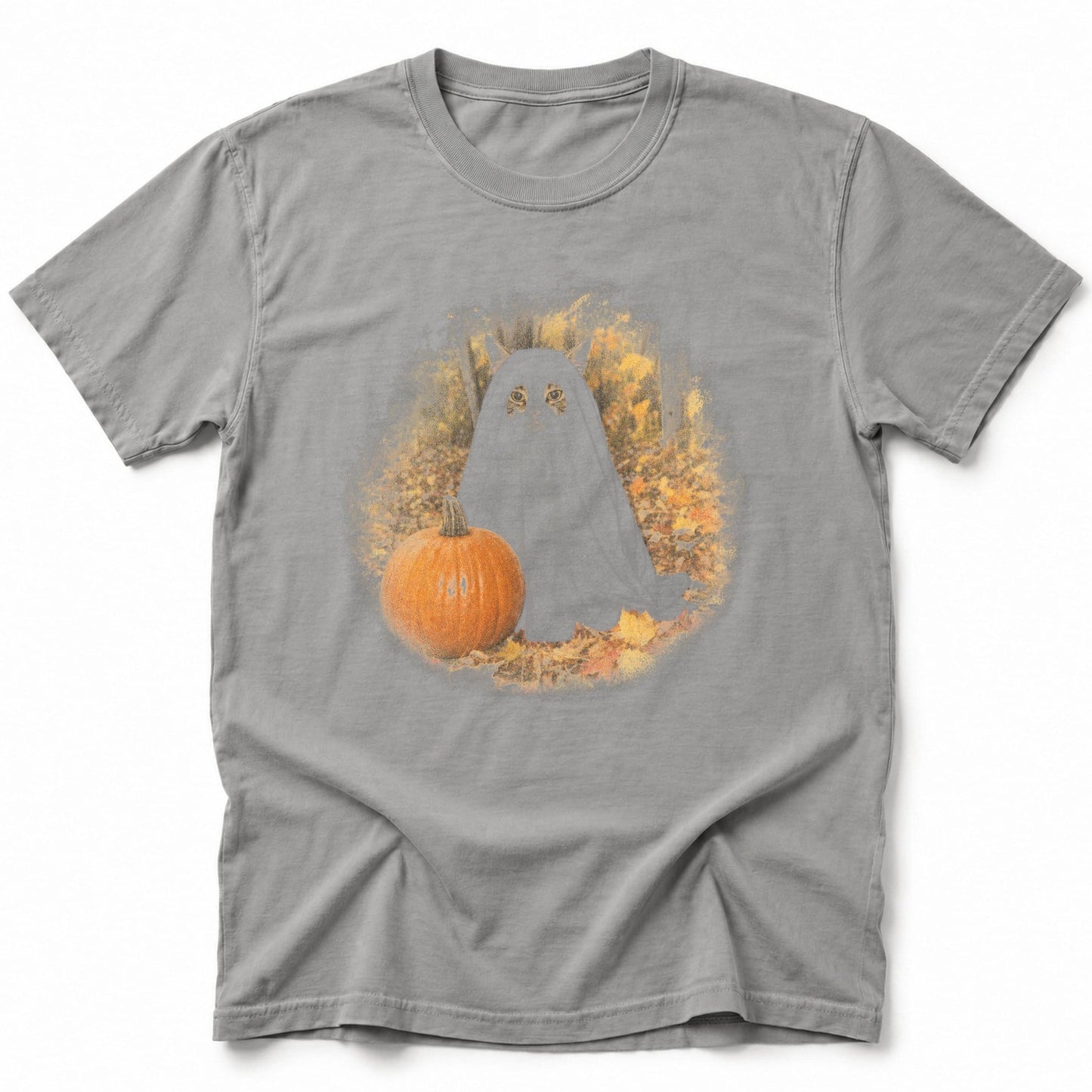 Ghost Cosplay T-Shirt Grey / S 21652964246533789061 T-Shirt