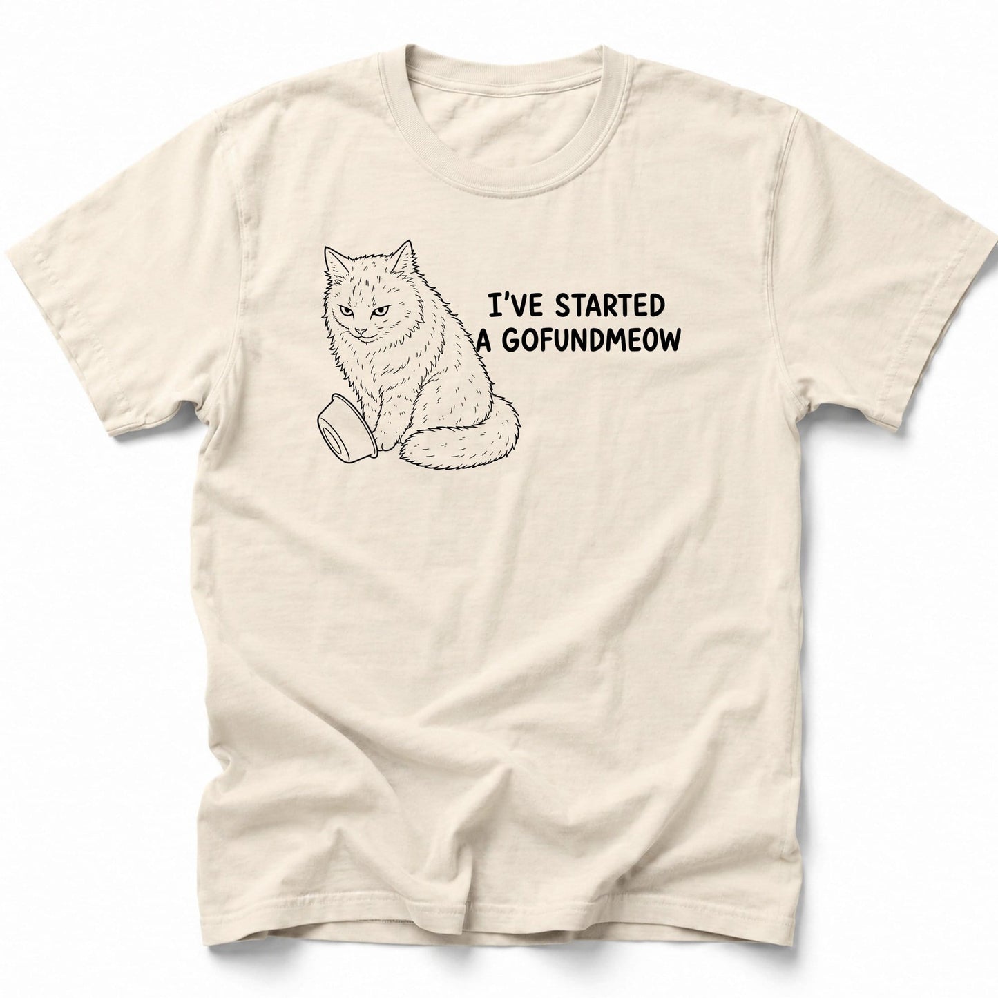 GoFundMEOW T-Shirt Ivory / S 79133169971440867537 T-Shirt