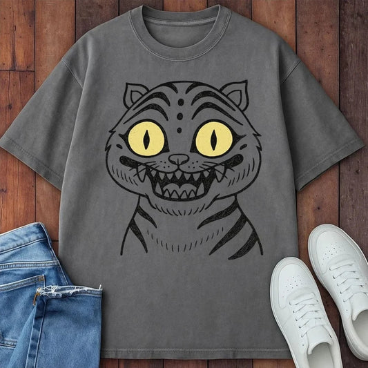 Grinny Paws T-Shirt Grey / S 20019374528677375104 T-Shirt