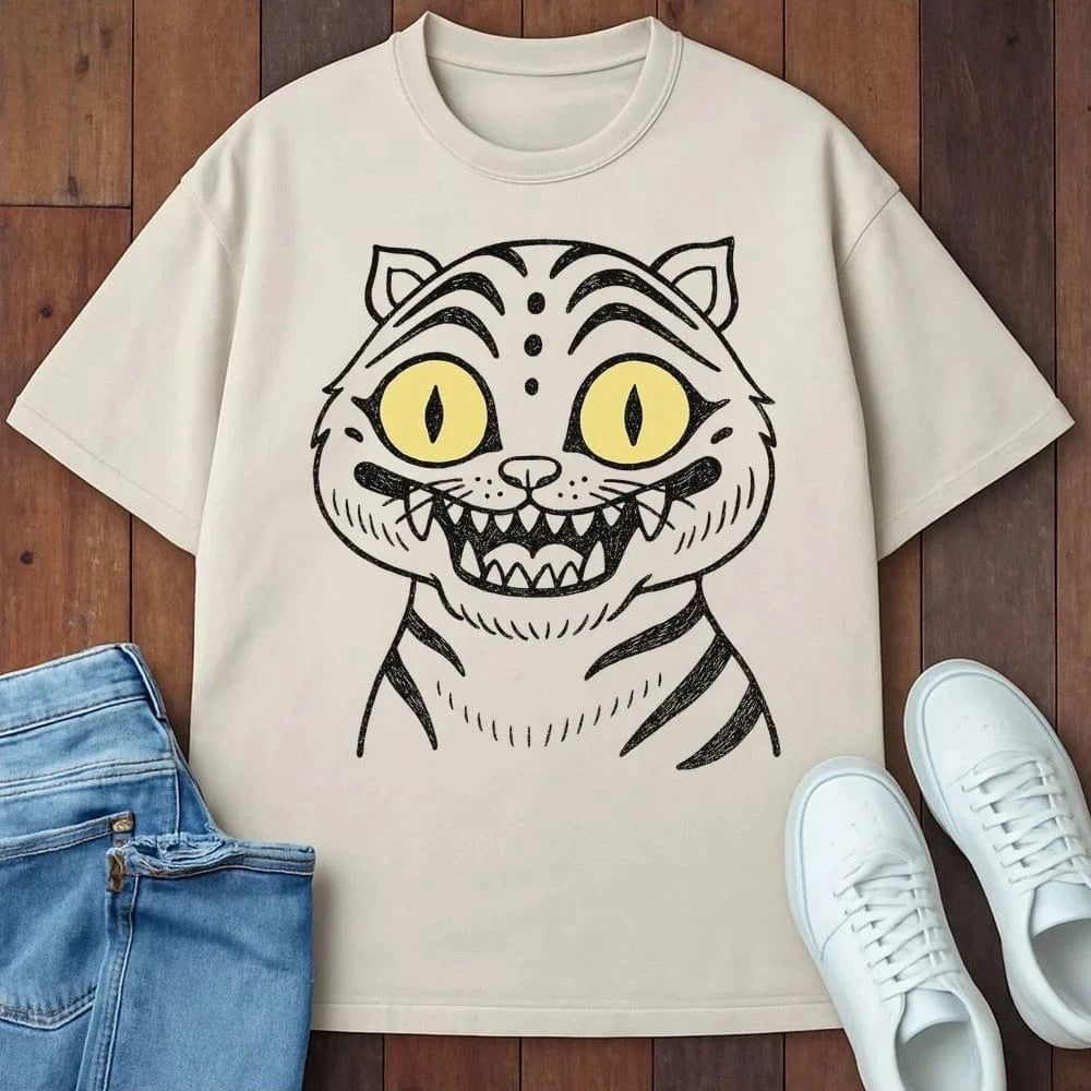 Grinny Paws T-Shirt Ivory / S 25096354835542916607 T-Shirt