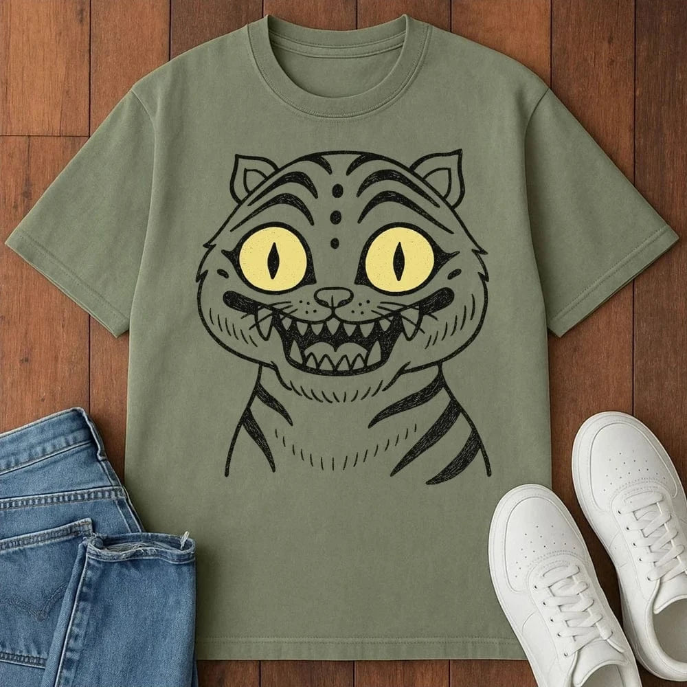 Grinny Paws T-Shirt Moss / S 33098940411403765288 T-Shirt