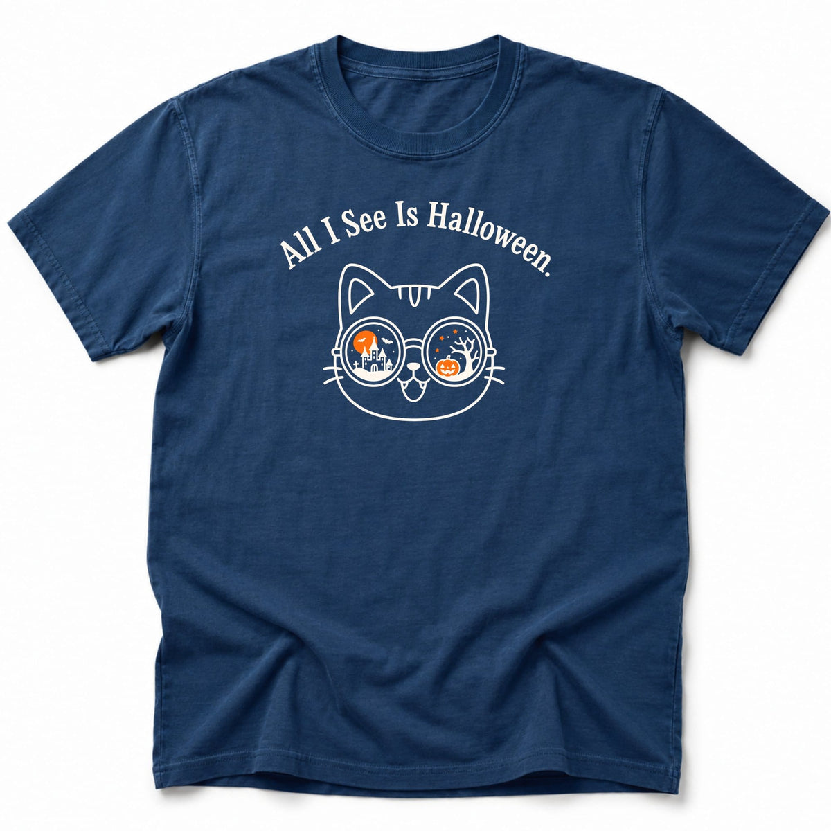Halloween Visions T-Shirt Navy / S 20322747518291673912 T-Shirt