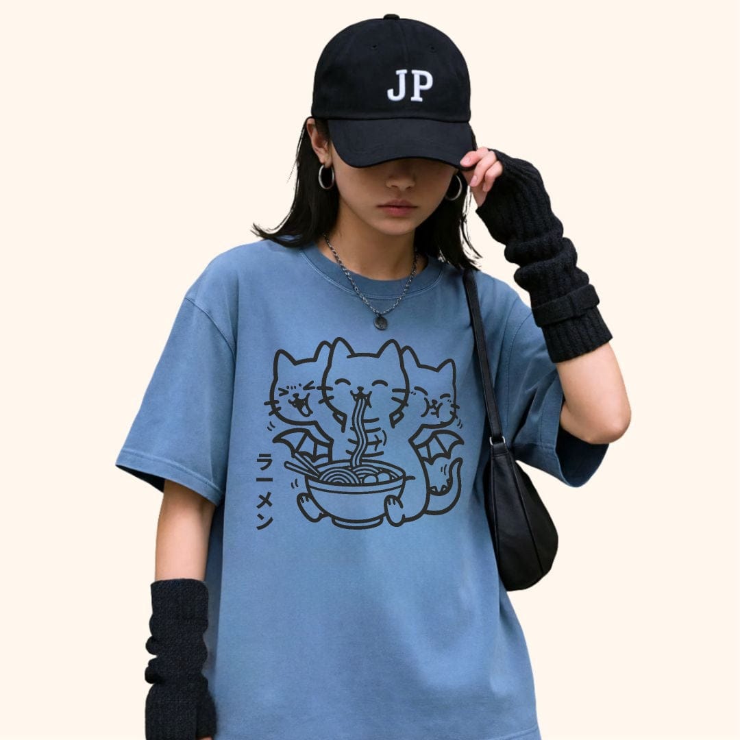 Happy King Nekodorah Ramen T-Shirt T-Shirt