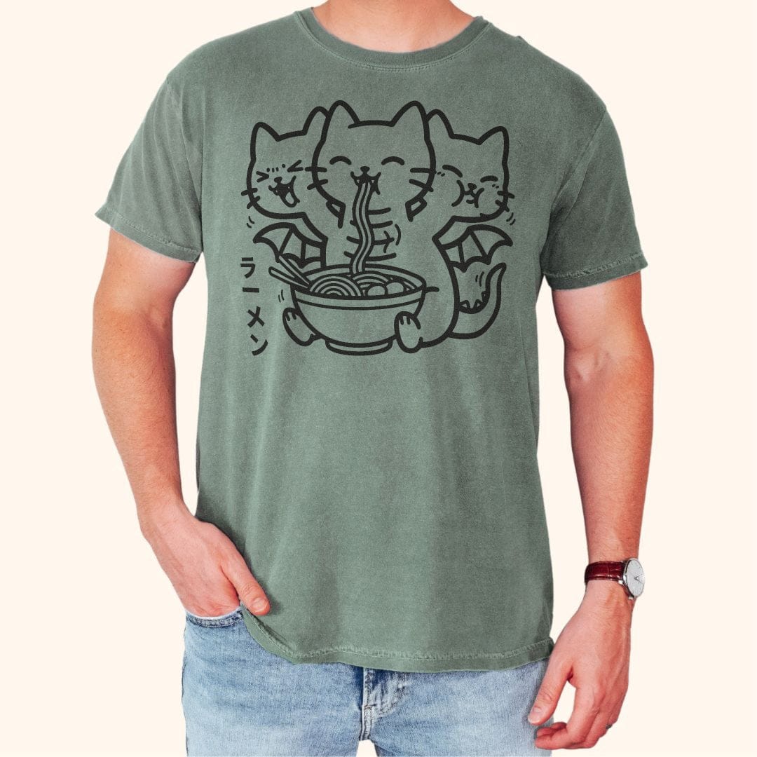 Happy King Nekodorah Ramen T-Shirt T-Shirt