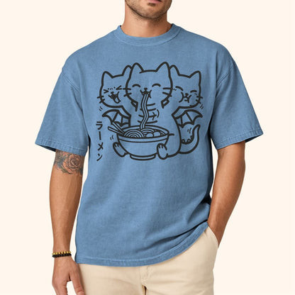 Happy King Nekodorah Ramen T-Shirt T-Shirt