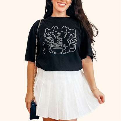 Happy King Nekodorah Ramen T-Shirt T-Shirt