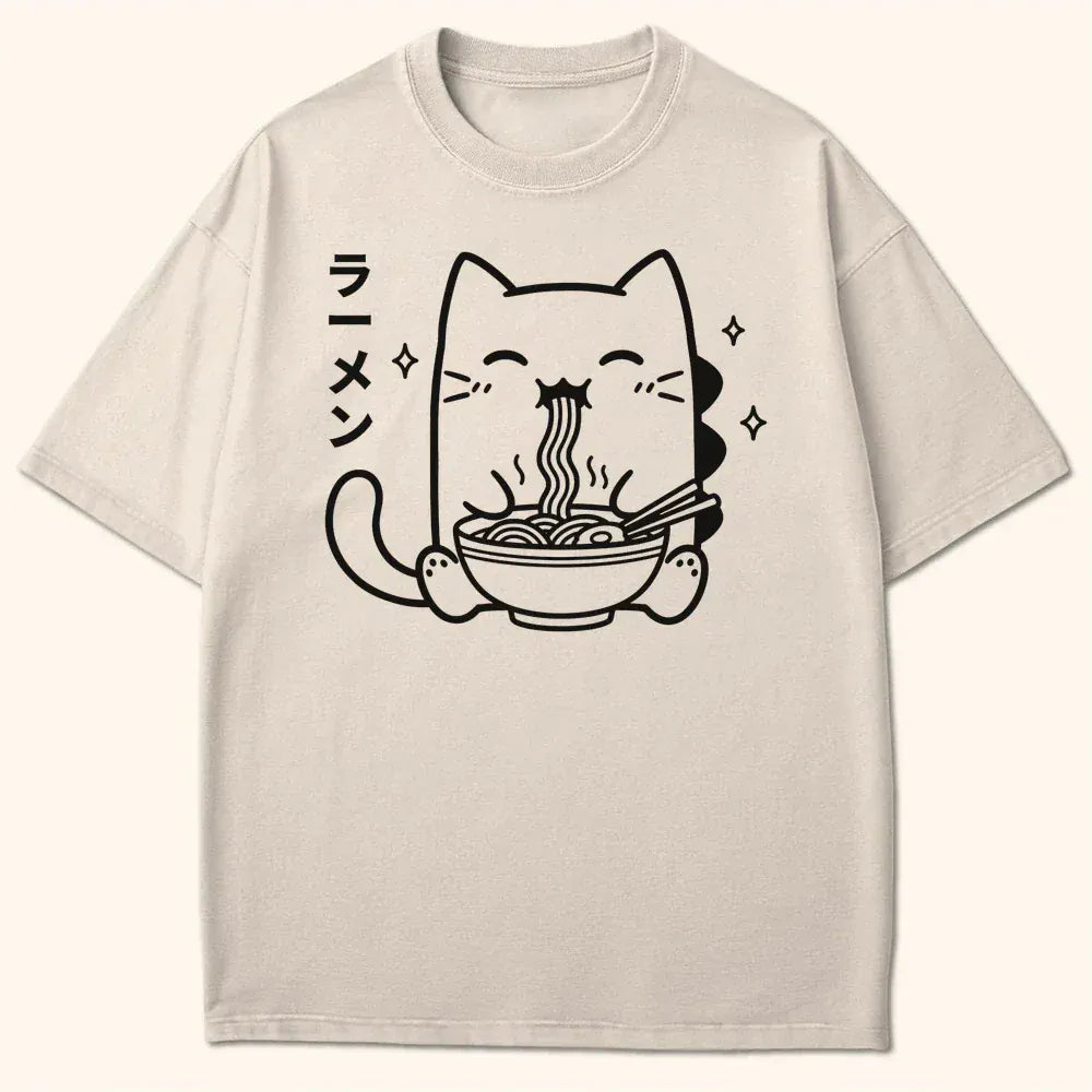 Happy Kyattojira Ramen T-Shirt Ivory / S 84506267190028120522 T-Shirt