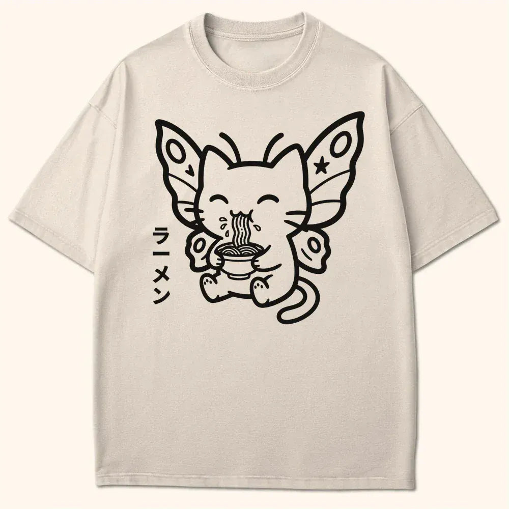 Happy Nyasura Ramen T-Shirt Ivory / S 23427380722306195097 T-Shirt