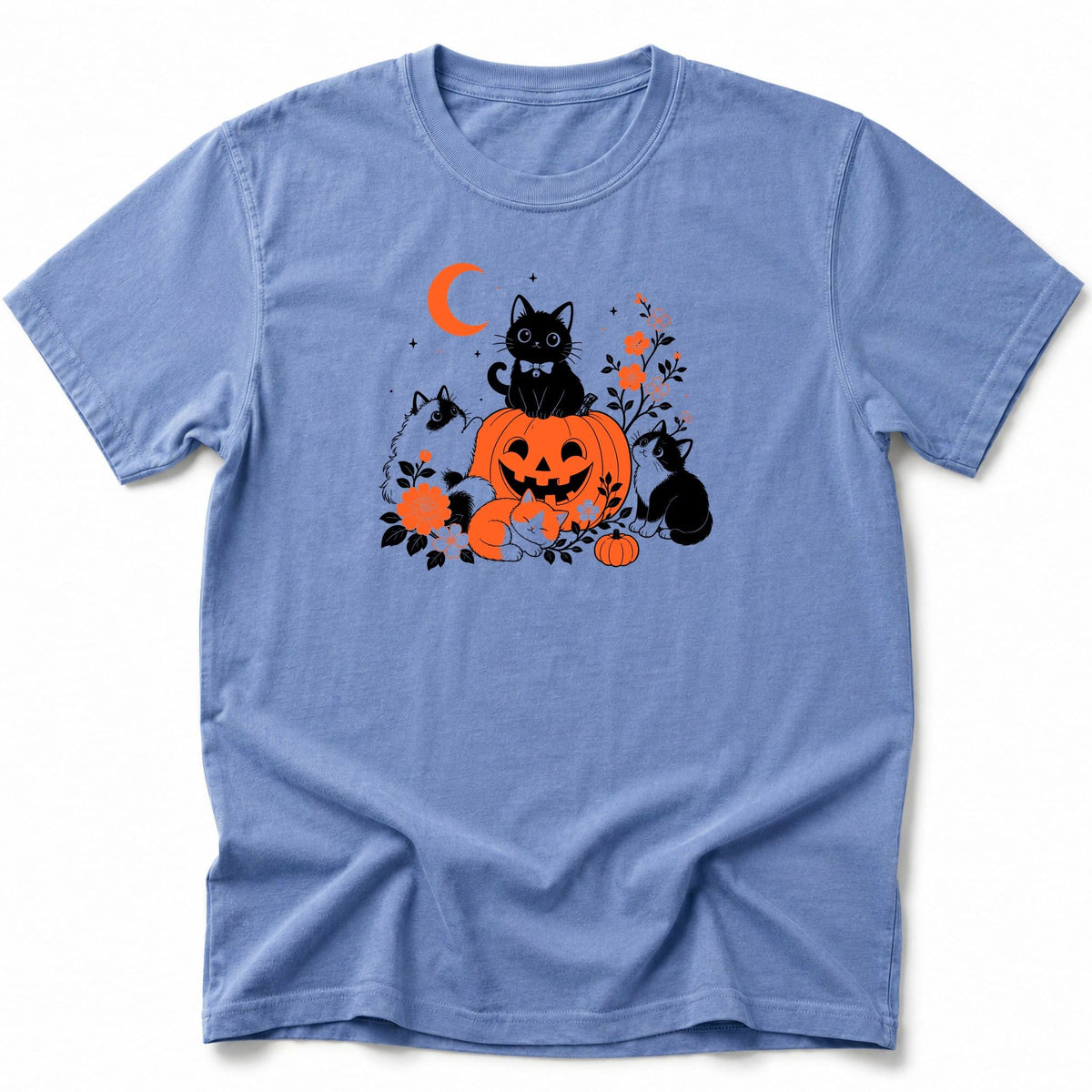 Haunted Felines T-Shirt Blue Jean / S 14733419547770830882 T-Shirt