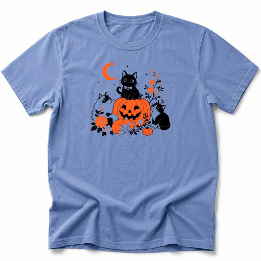 Haunted Felines T-Shirt Blue Jean / S 14733419547770830882 T-Shirt