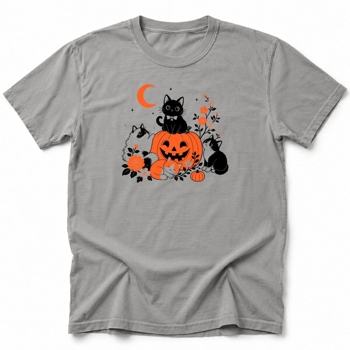 Haunted Felines T-Shirt Grey / S 30841497463128315878 T-Shirt