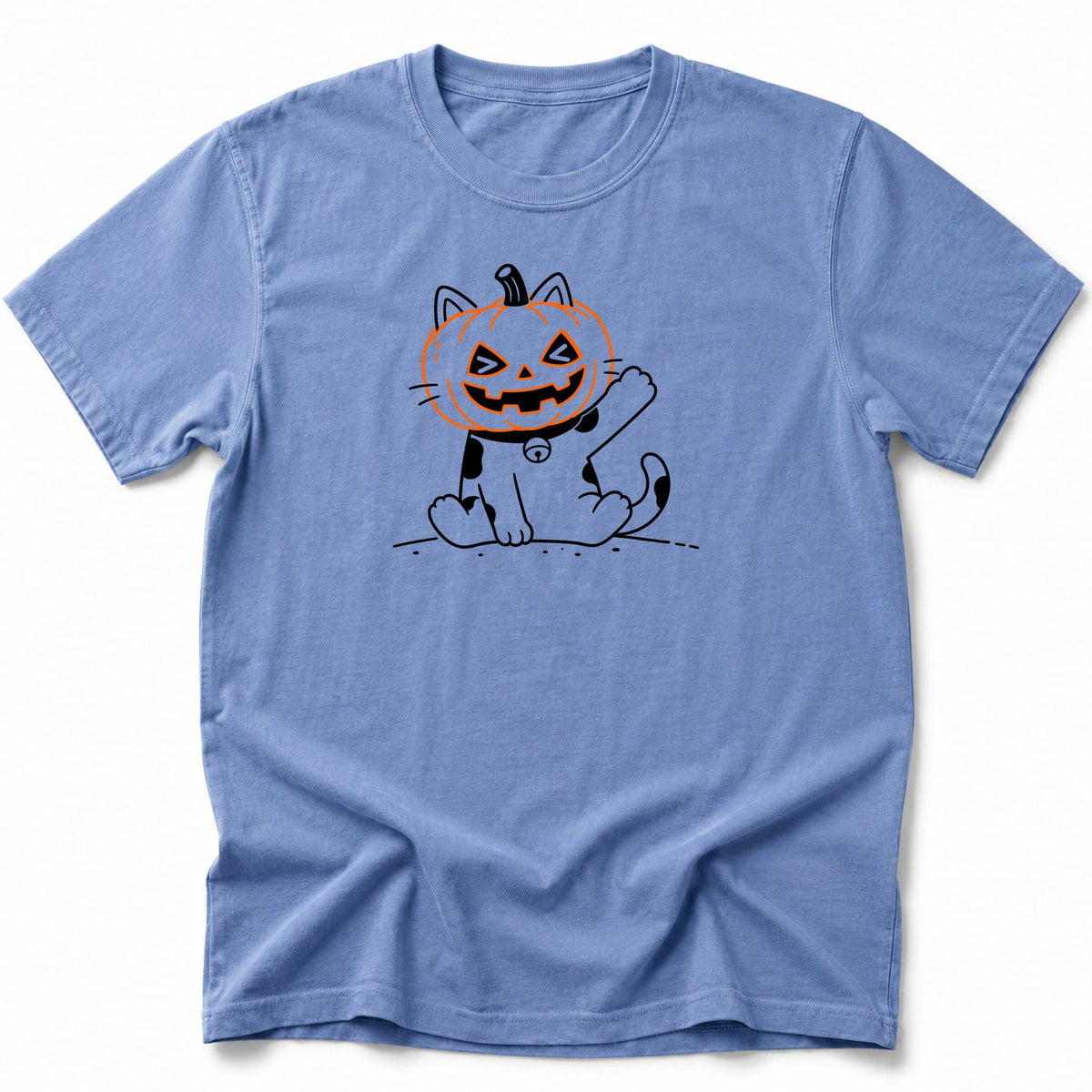 Haunted Pumpkin T-Shirt Blue Jean / S 25037922013435636496 T-Shirt