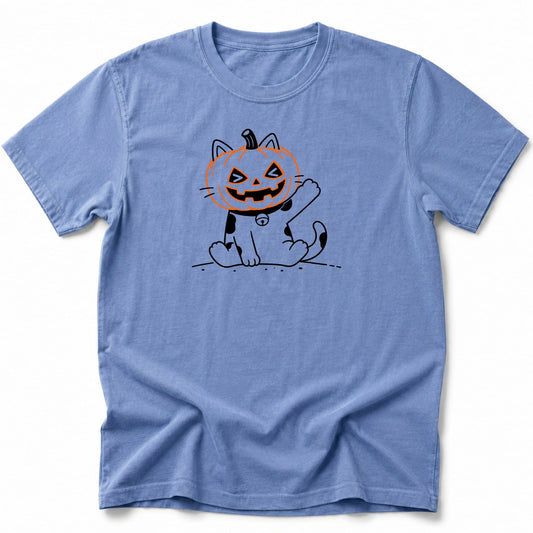Haunted Pumpkin T-Shirt Blue Jean / S 25037922013435636496 T-Shirt