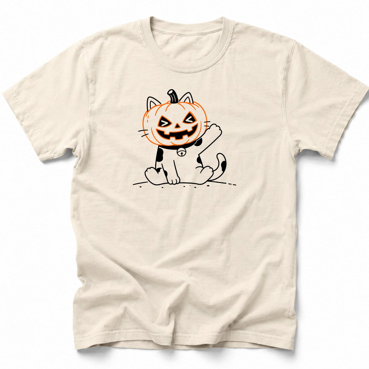 Haunted Pumpkin T-Shirt Ivory / S 42891796732209803961 T-Shirt