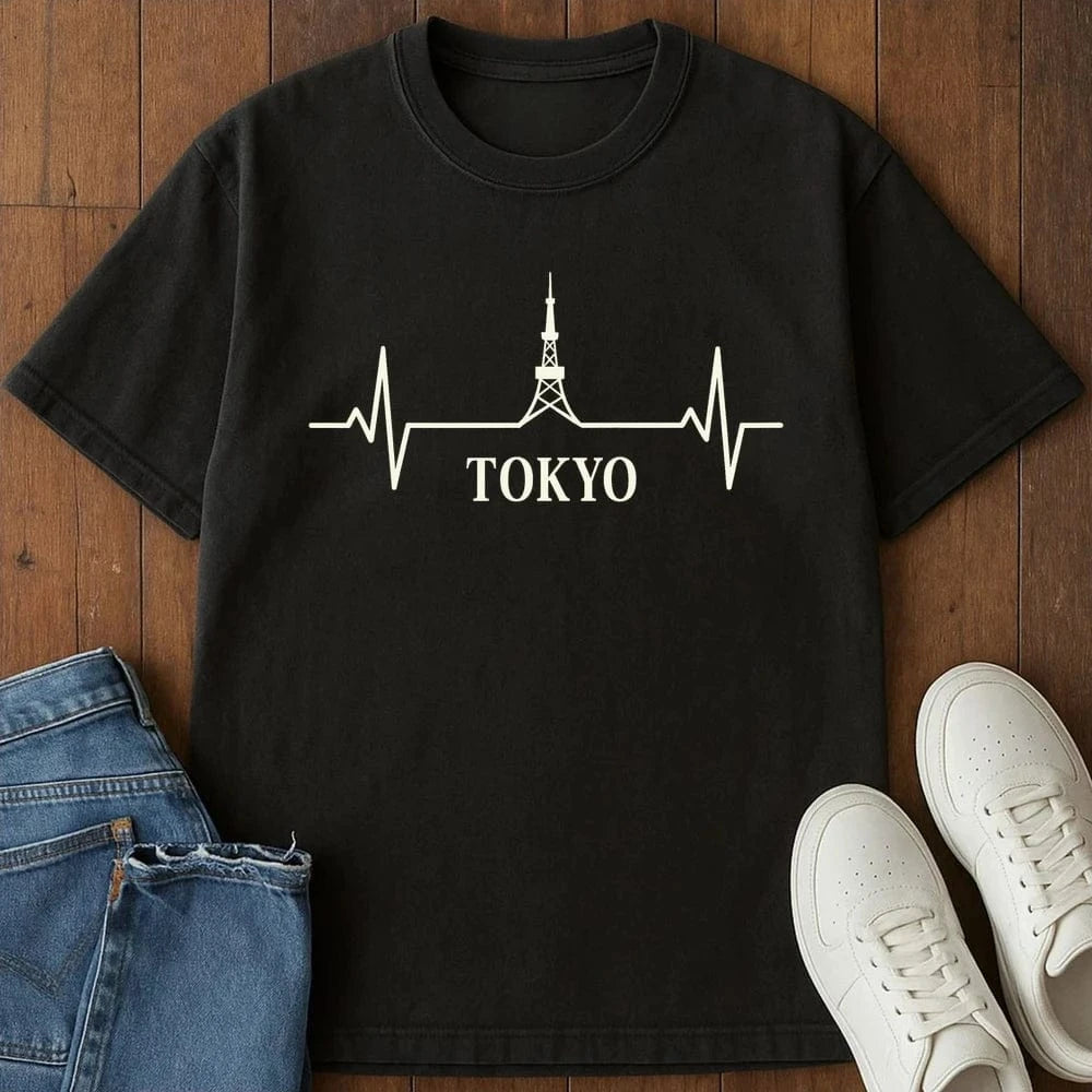 Heartbeat Of Tokyo T-Shirt Black / S 17121846923832367431 T-Shirt