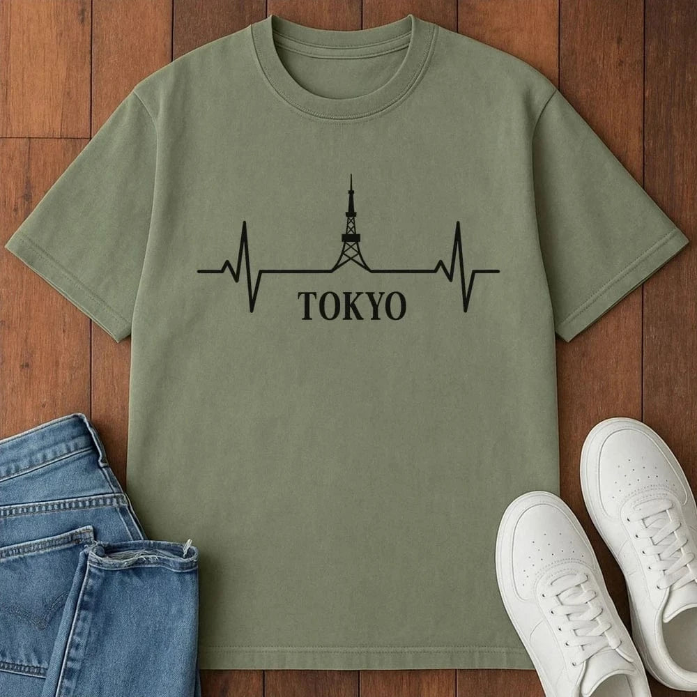 Heartbeat Of Tokyo T-Shirt Moss / S 27372466271665345649 T-Shirt