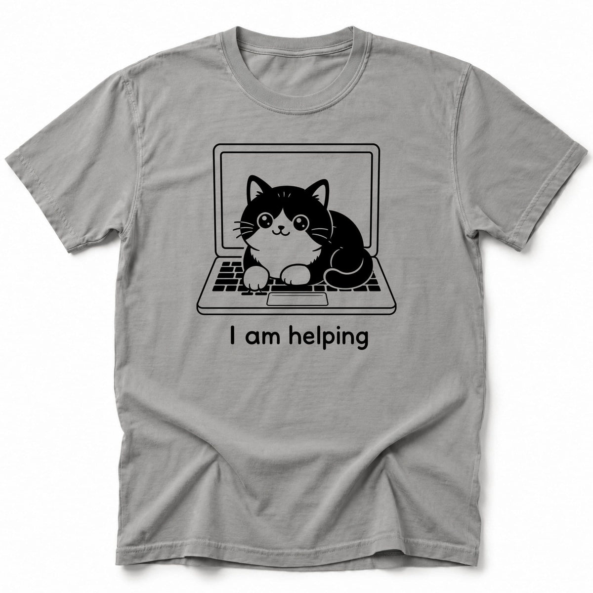 Helping T-Shirt Grey / S 29352563183692159032 T-Shirt