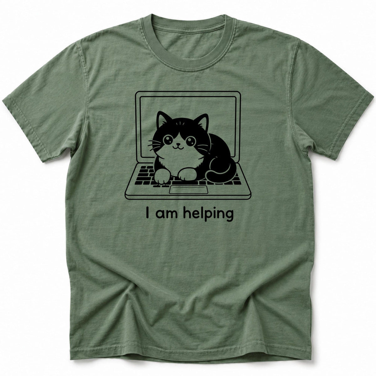 Helping T-Shirt Moss / S 14934282520781393971 T-Shirt