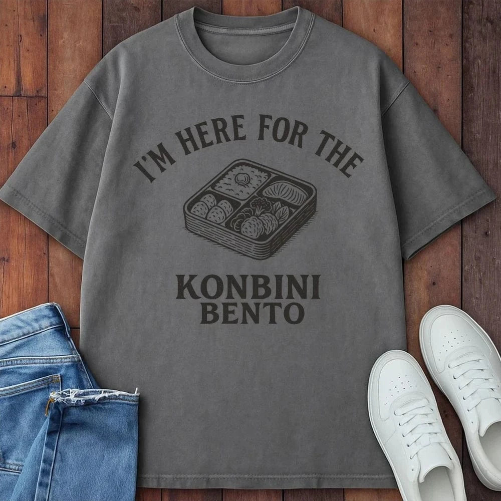 Here For The Bento T-Shirt Grey / S 32272157129648569962 T-Shirt