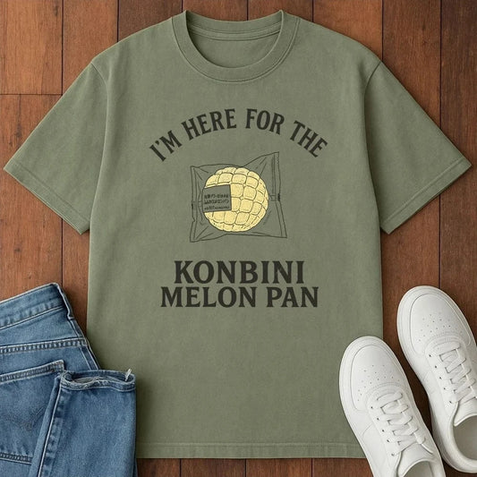 Here For The Melon Pan T-Shirt Moss / S 25859206302317047920 T-Shirt