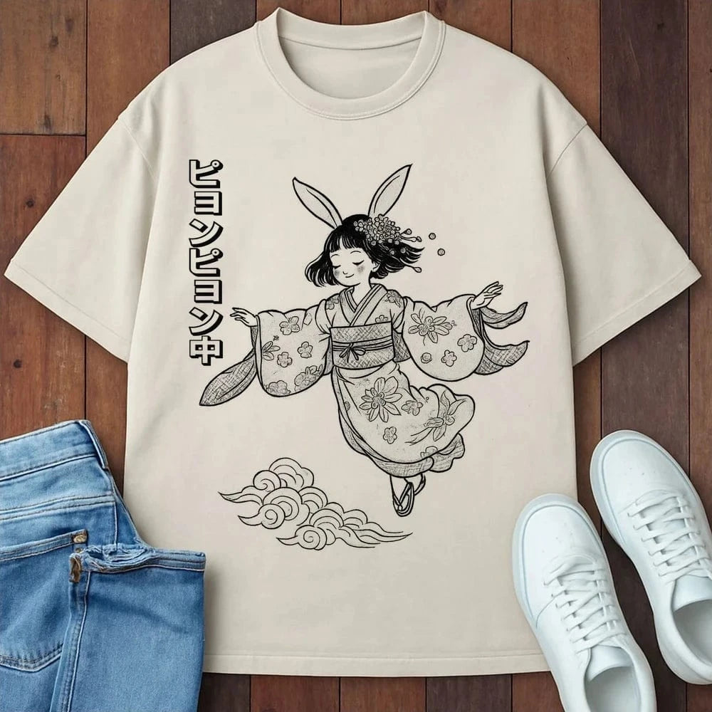 Hopping Around T-Shirt Ivory / S 24150055781251044363 T-Shirt