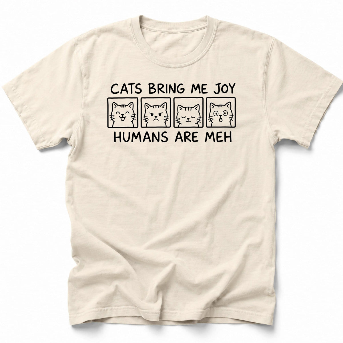 Humans Meh T-Shirt Ivory / S 24980393857621522501 T-Shirt