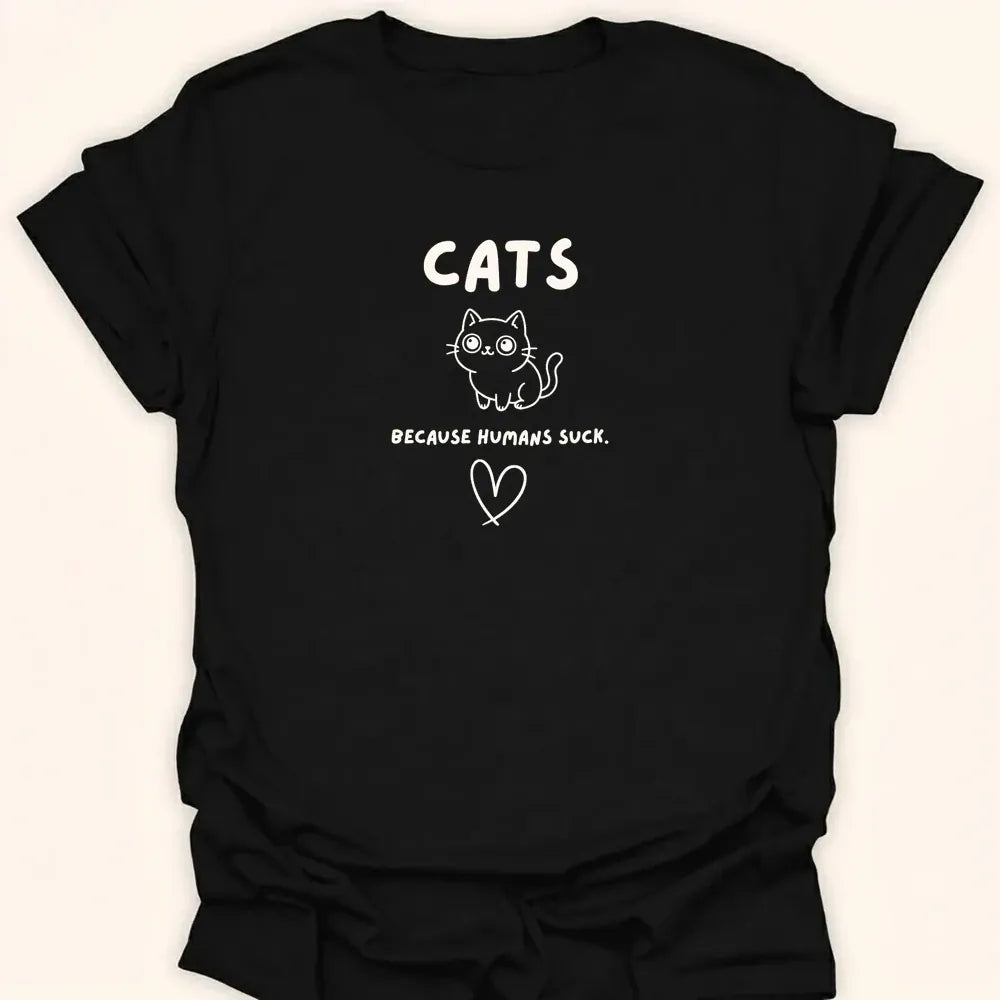 Humans Suck Everyday Softstyle Tee Black / S 25340416142198432663 T-Shirt