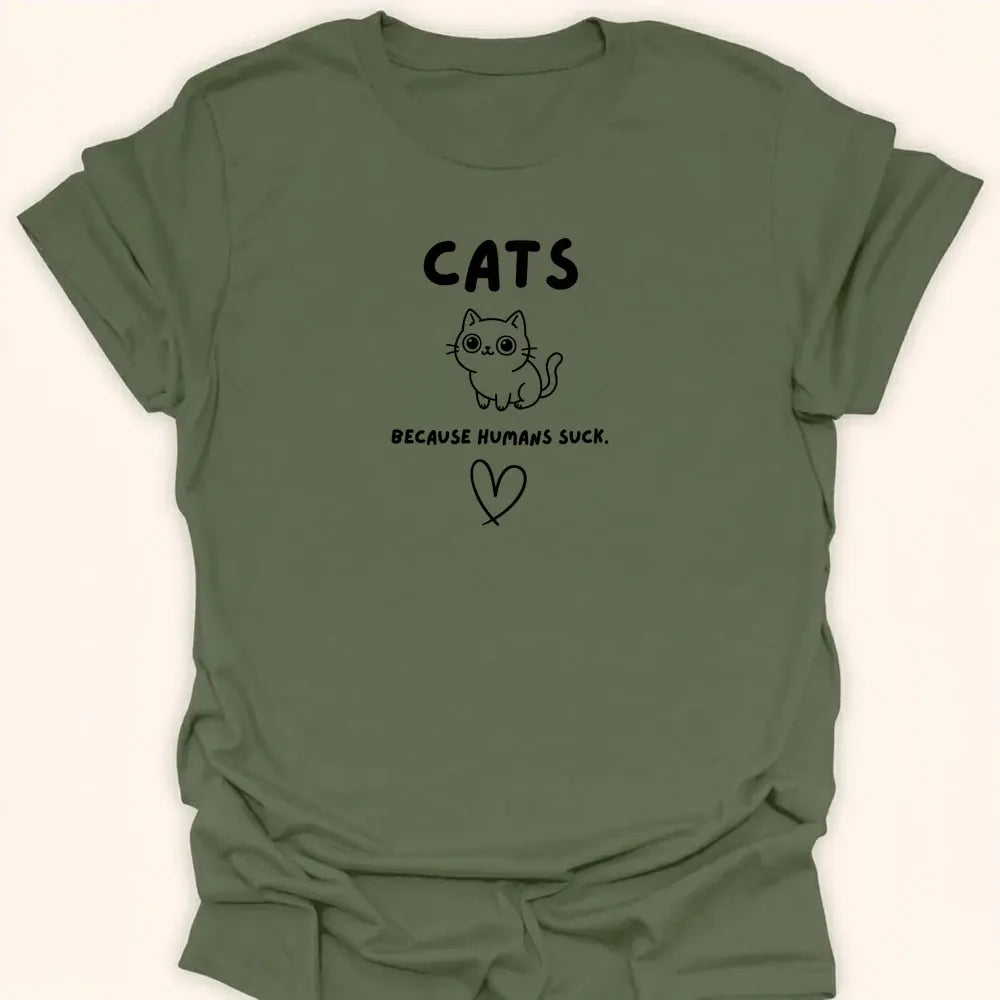 Humans Suck Everyday Softstyle Tee Military Green / S 30348870036394133841 T-Shirt