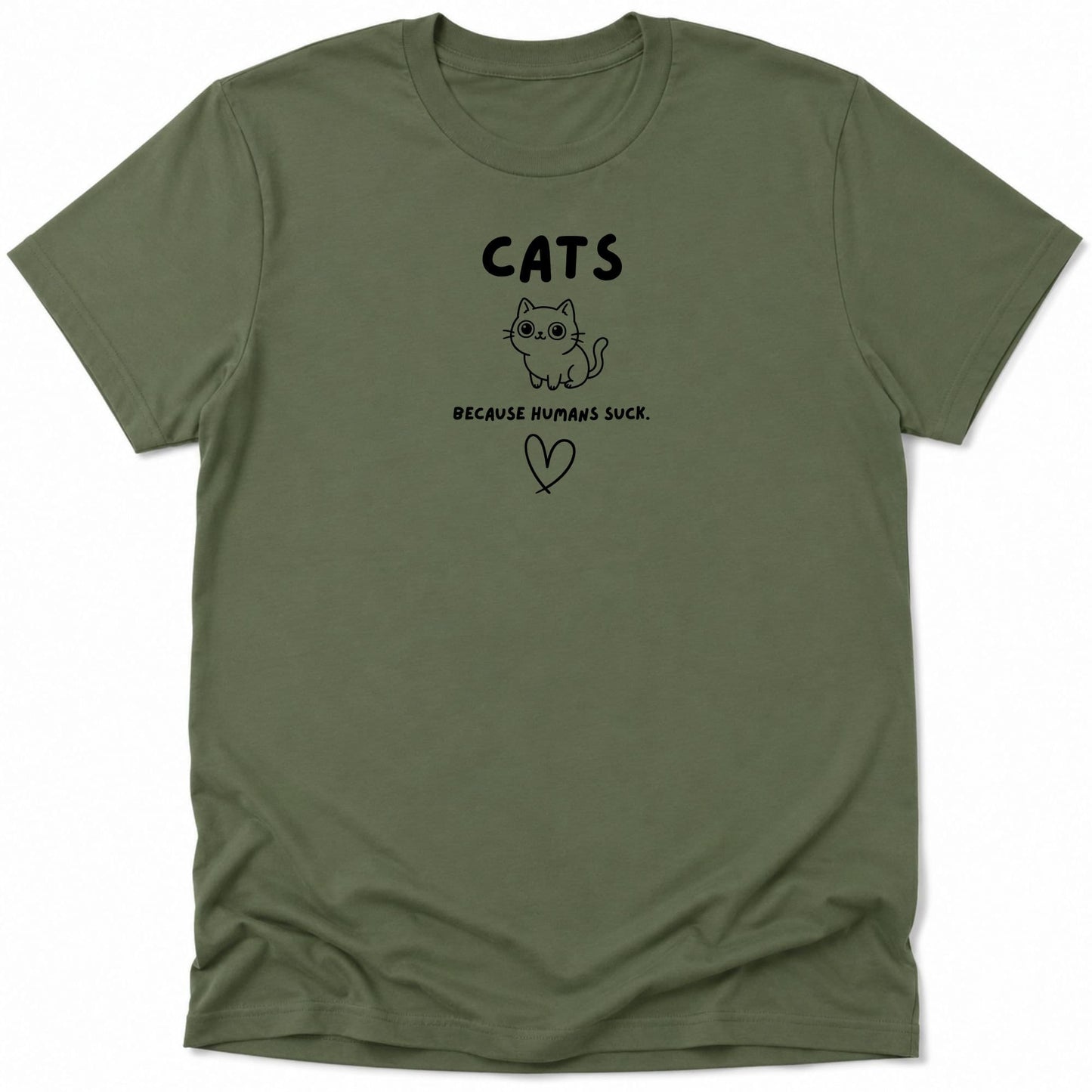 Humans Suck Everyday Softstyle Tee Military Green / S 30348870036394133841 T-Shirt