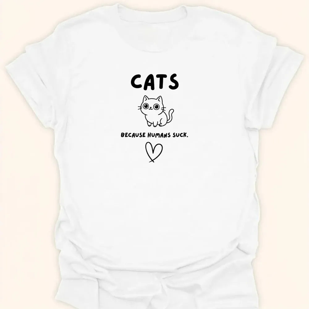 Humans Suck Everyday Softstyle Tee White / S 22974005183049390017 T-Shirt