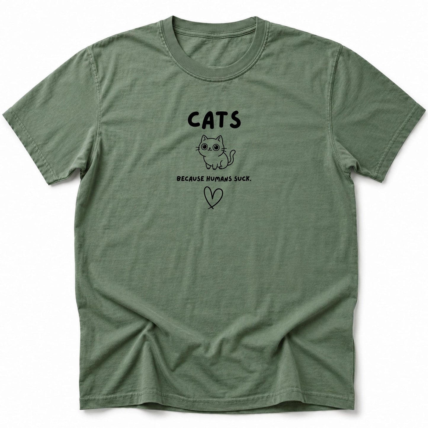 Humans Suck T-Shirt Moss / S 30391301508449157524 T-Shirt
