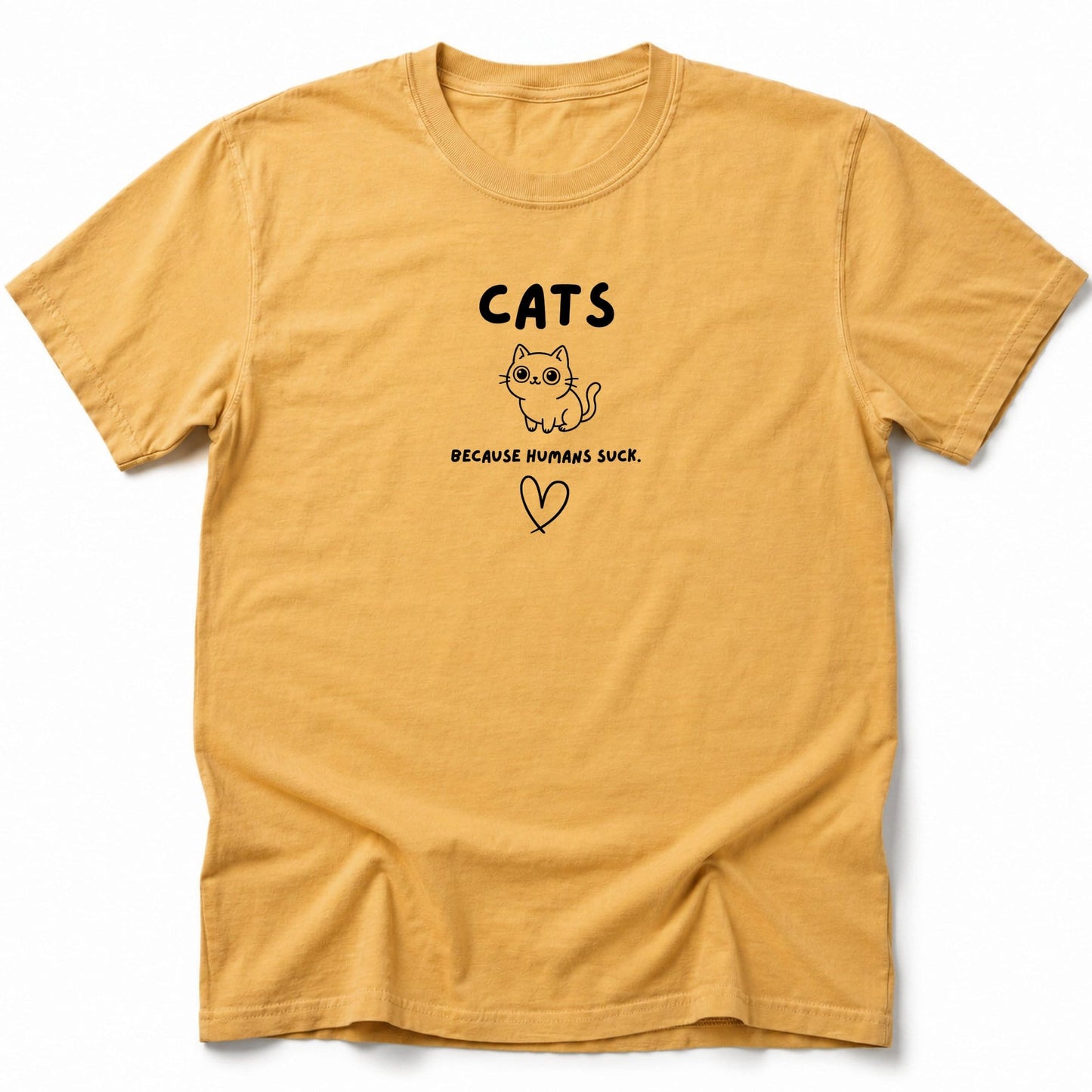 Humans Suck T-Shirt Mustard / S 20733670655566860329 T-Shirt