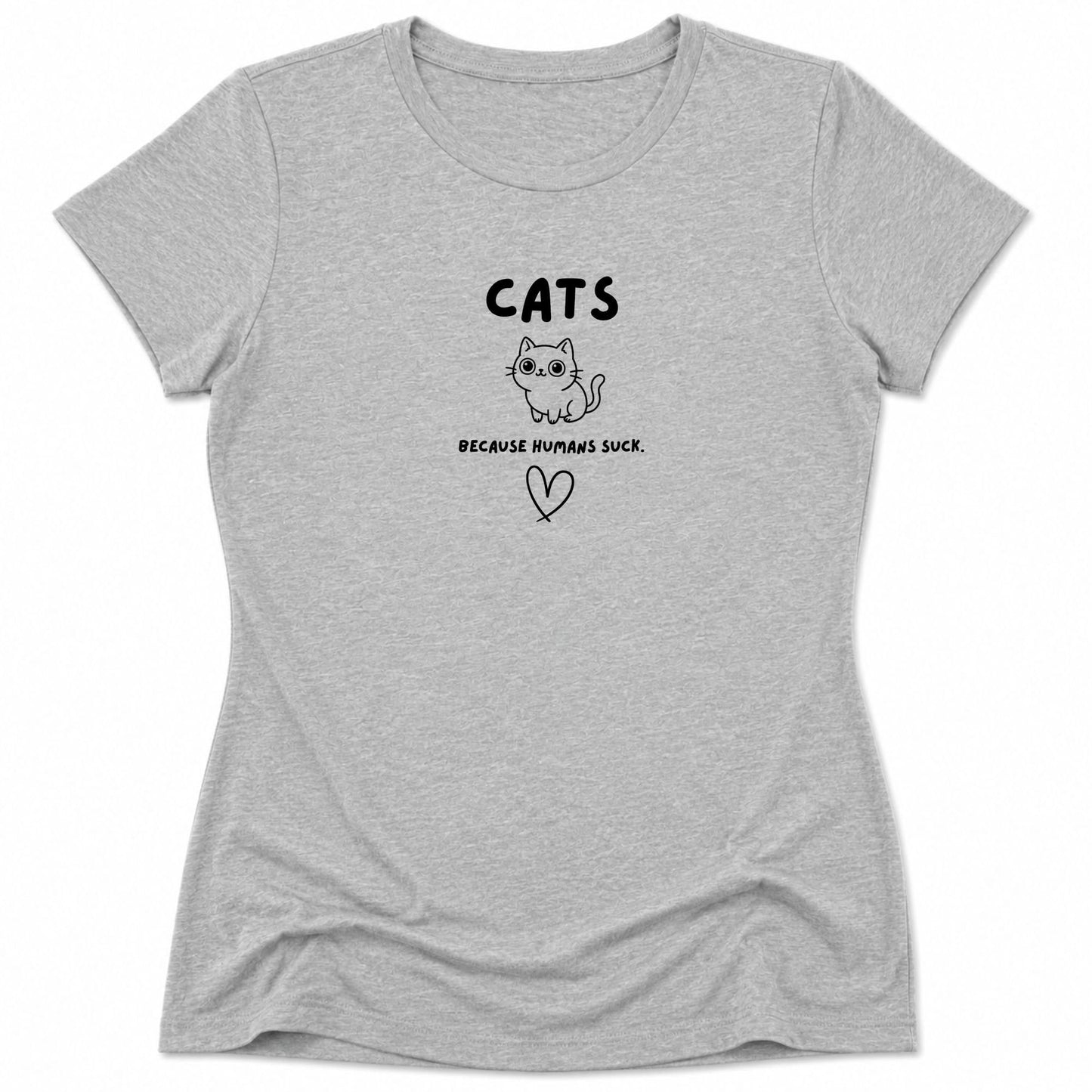 Humans Suck Womens Tee Athletic Heather / S 28963002796402321467 T-Shirt