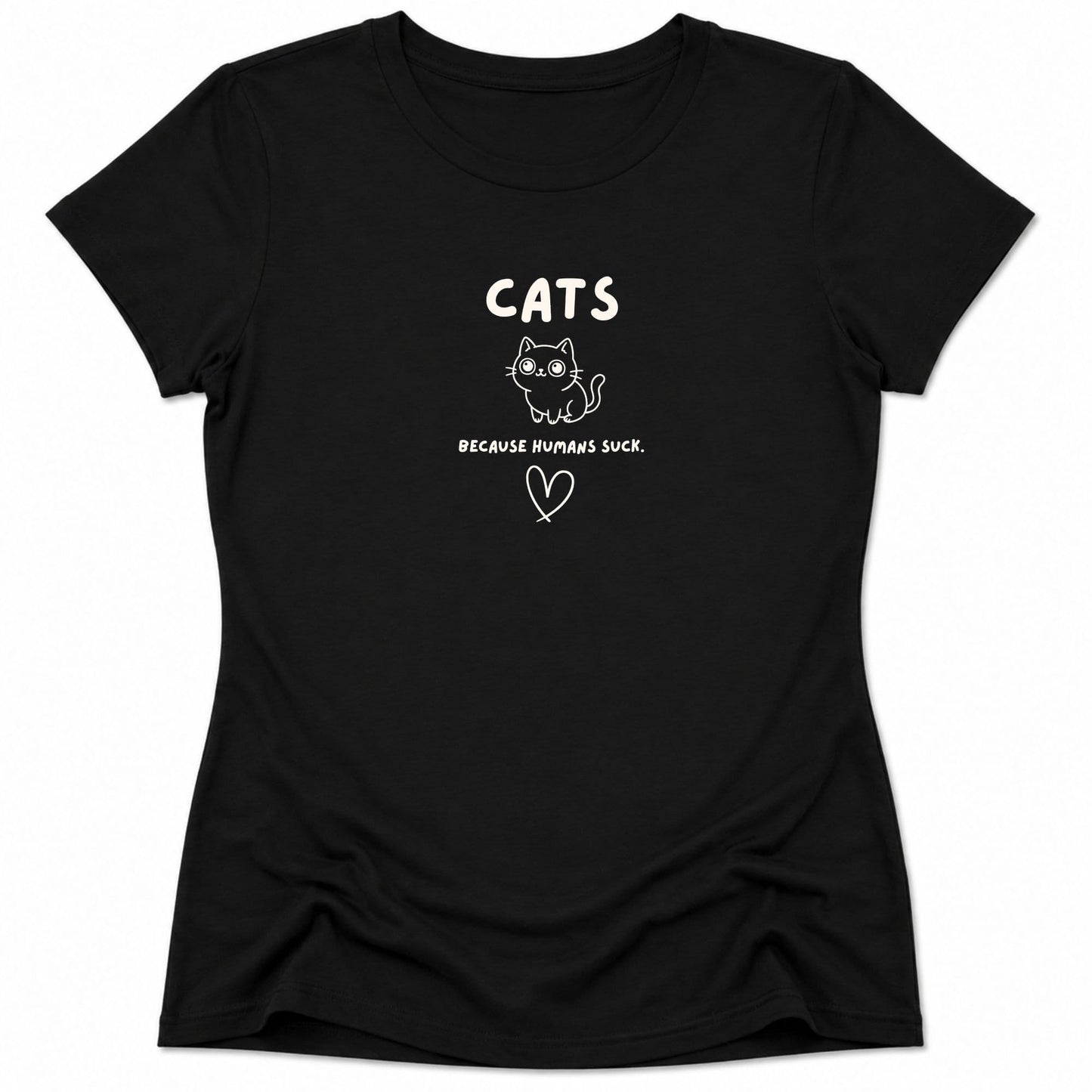 Humans Suck Womens Tee Black / S 22127193314492094349 T-Shirt