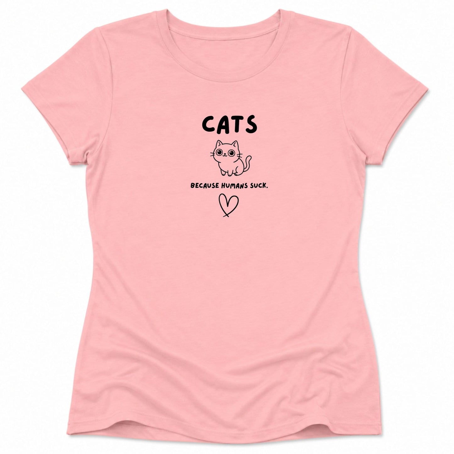 Humans Suck Womens Tee Pink / S 12674521815146416857 T-Shirt